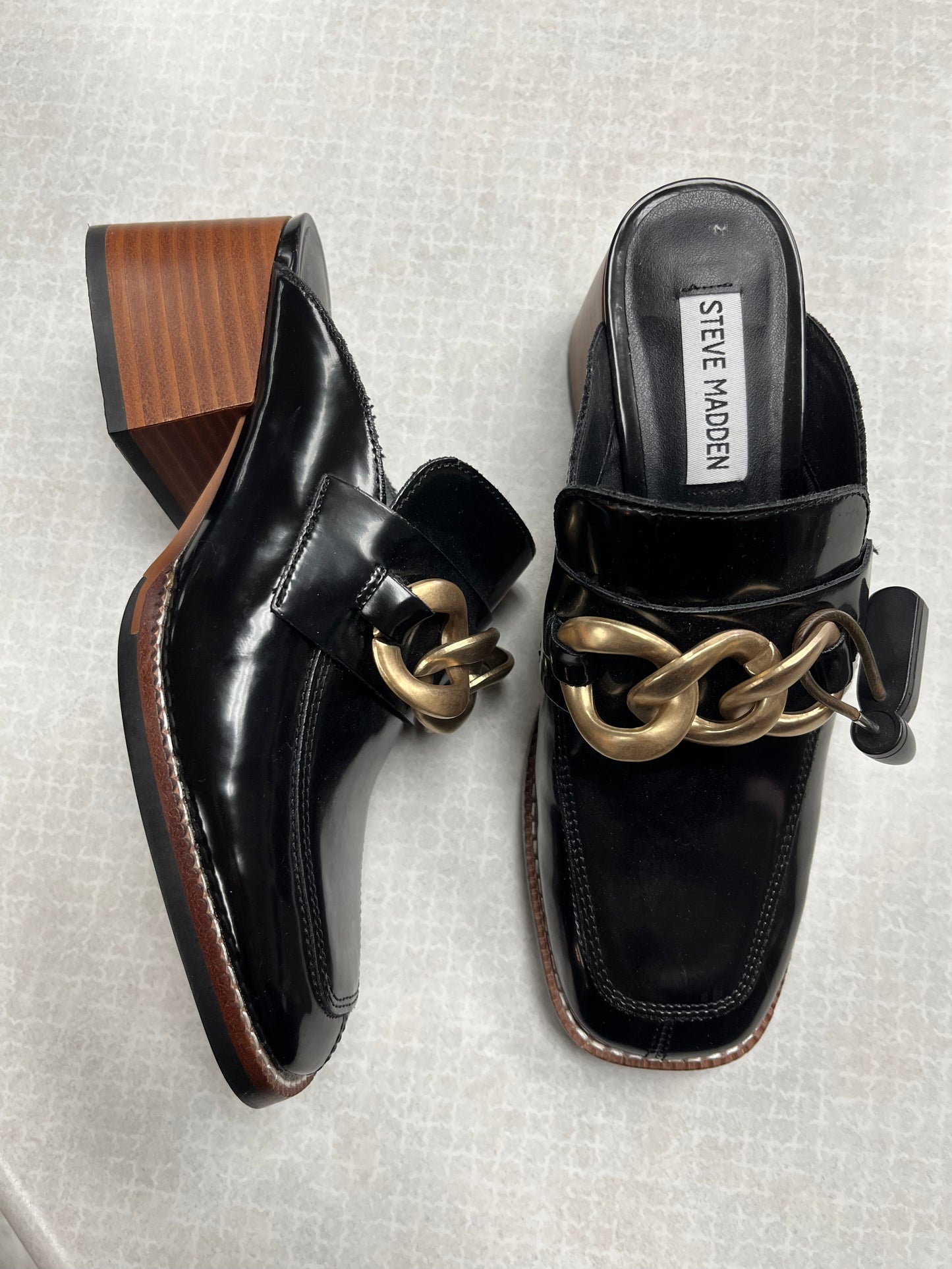 Shoes Heels Block By Steve Madden In Black, Size:6