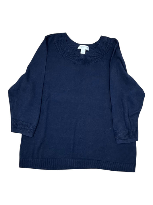Sweater By Christopher And Banks In Navy, Size:Xlp