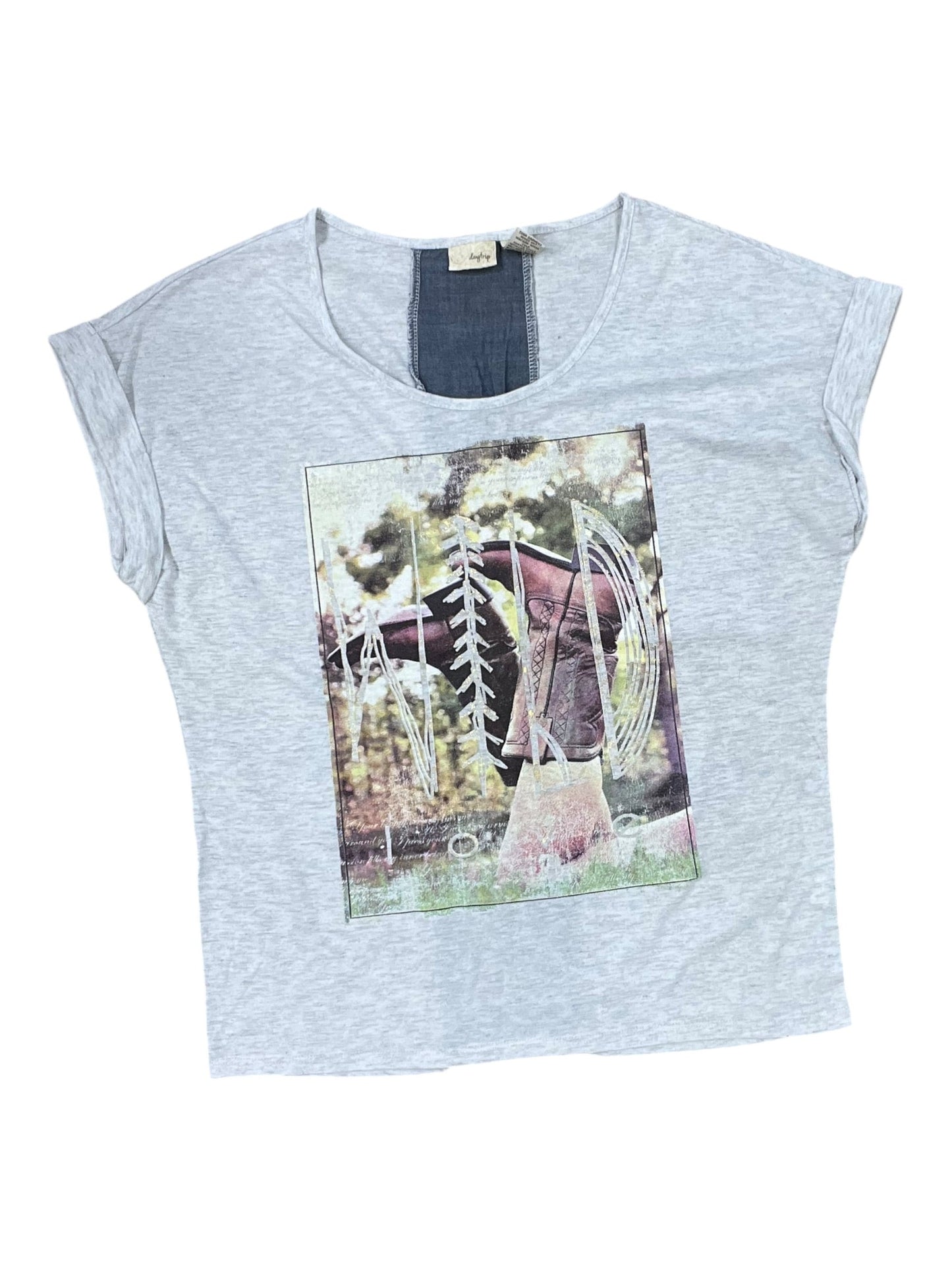 Top Ss By Daytrip In Grey, Size:S