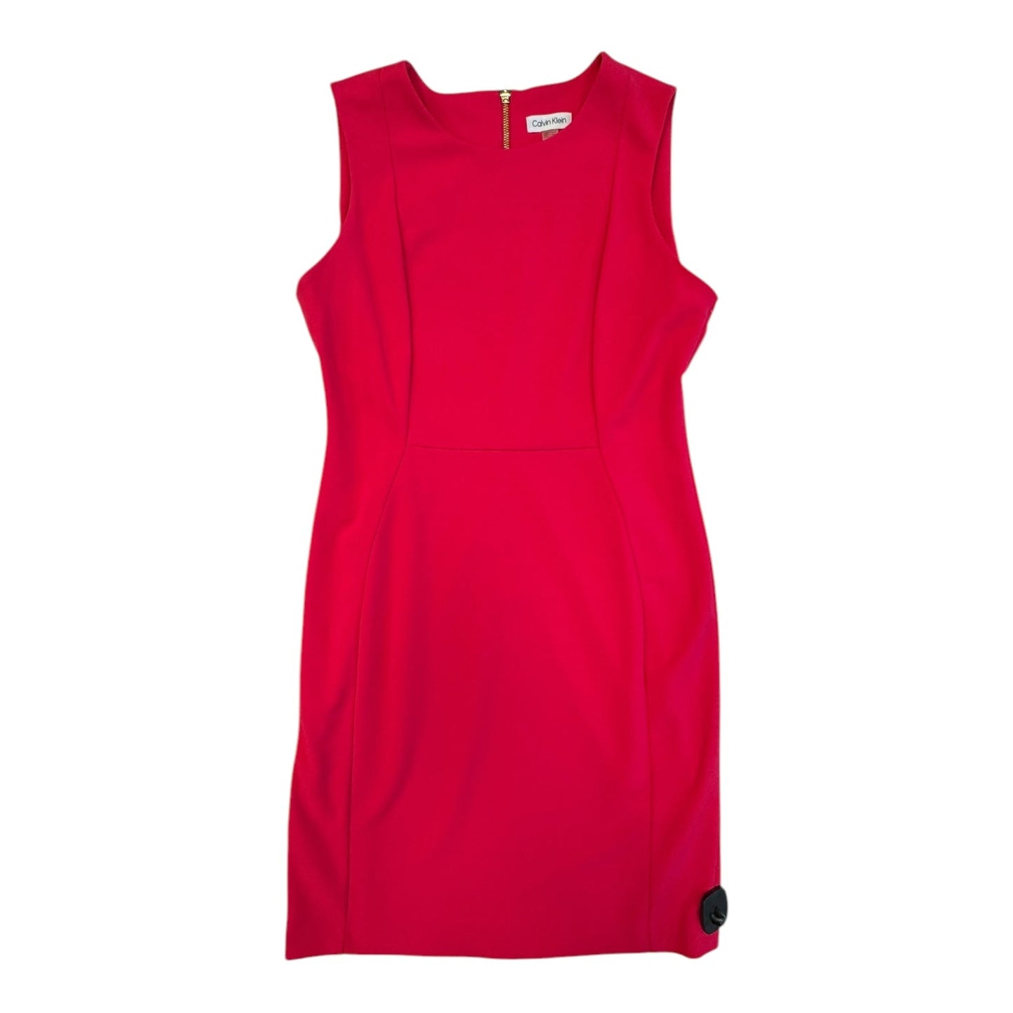 Dress Casual Midi By Calvin Klein In Pink, Size:14