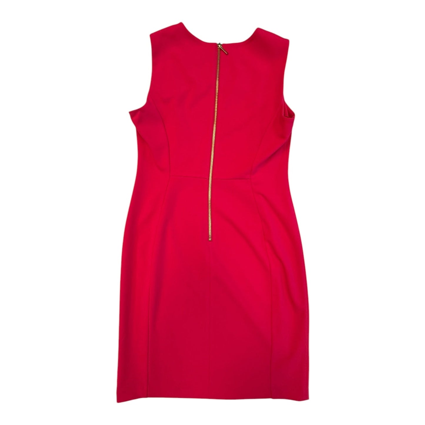 Dress Casual Midi By Calvin Klein In Pink, Size:14