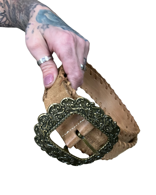 Belt Leather By Clothes Mentor In Tan