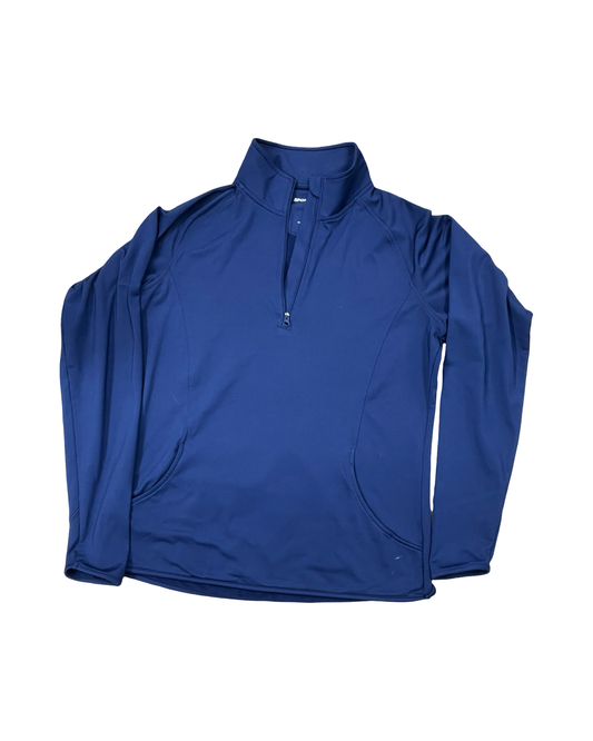 Athletic Top Ls Collar By Clothes Mentor In Blue, Size:M