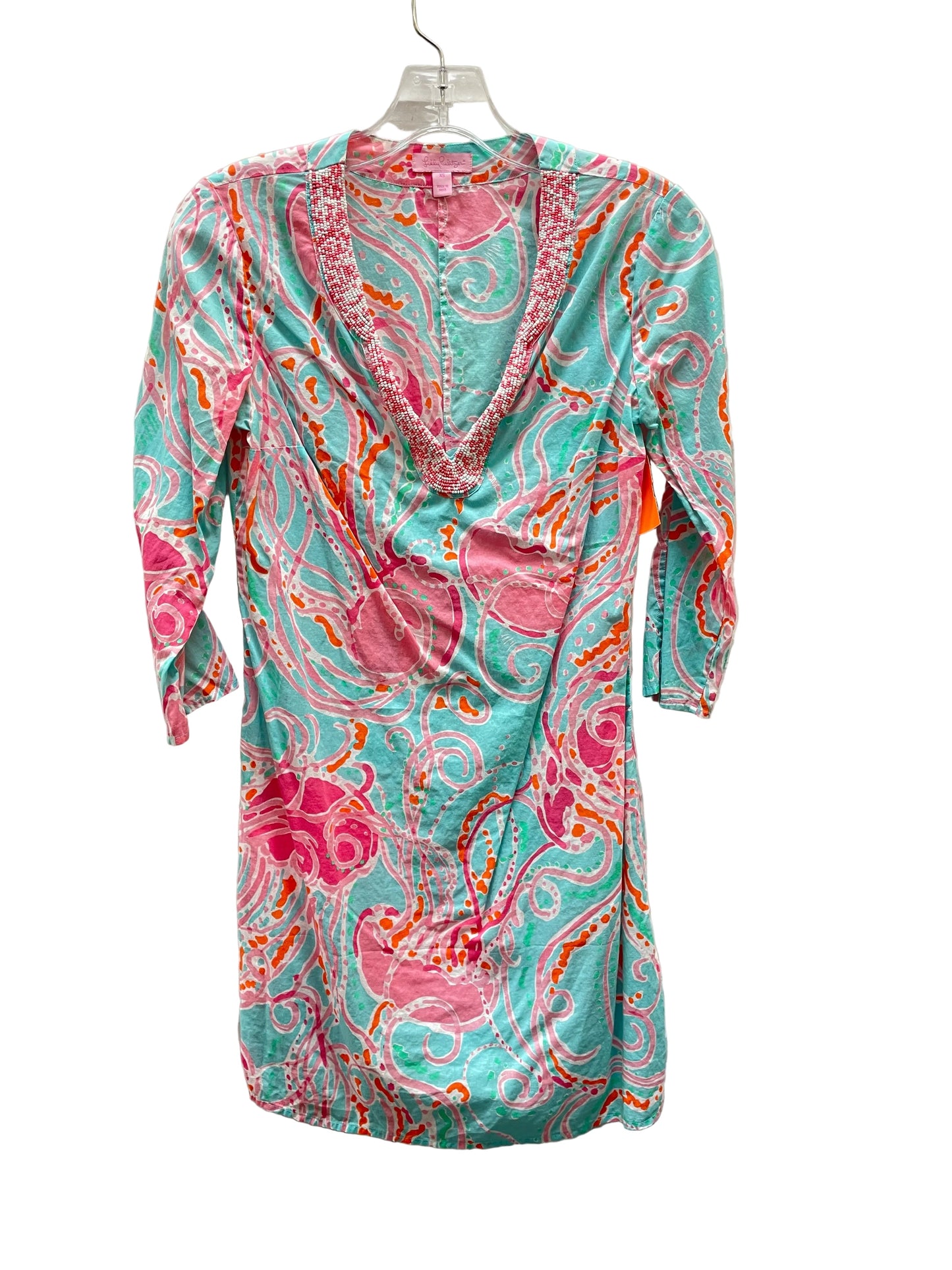 Dress Designer By Lilly Pulitzer In Blue & Pink, Size:Xs