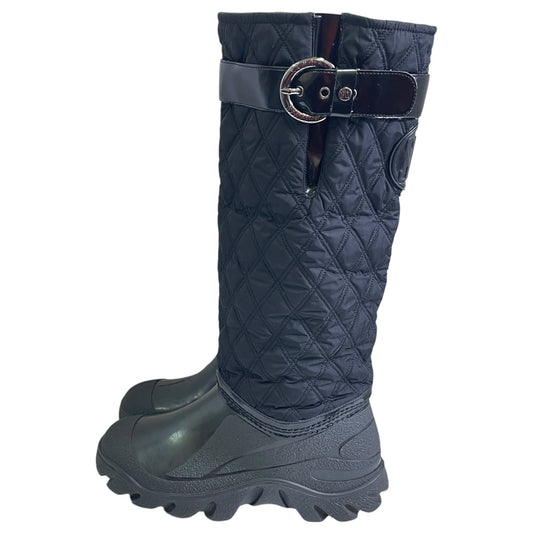 Boots Designer By Stuart Weitzman In Black, Size:7.5