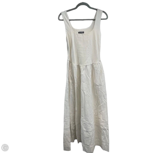 Dress Casual Midi By J. Crew In Cream, Size: S