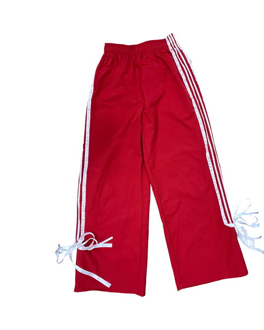 Athletic Pants By Shein In Red & White, Size:Sp