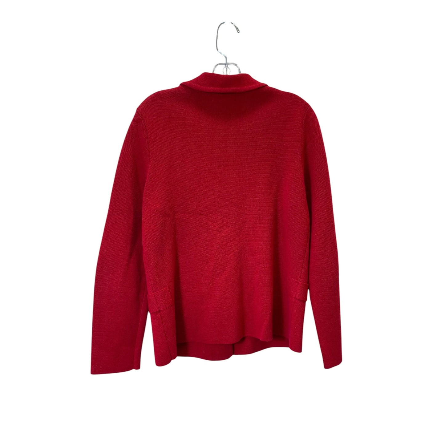 Cardigan By Lands End In Red, Size:M