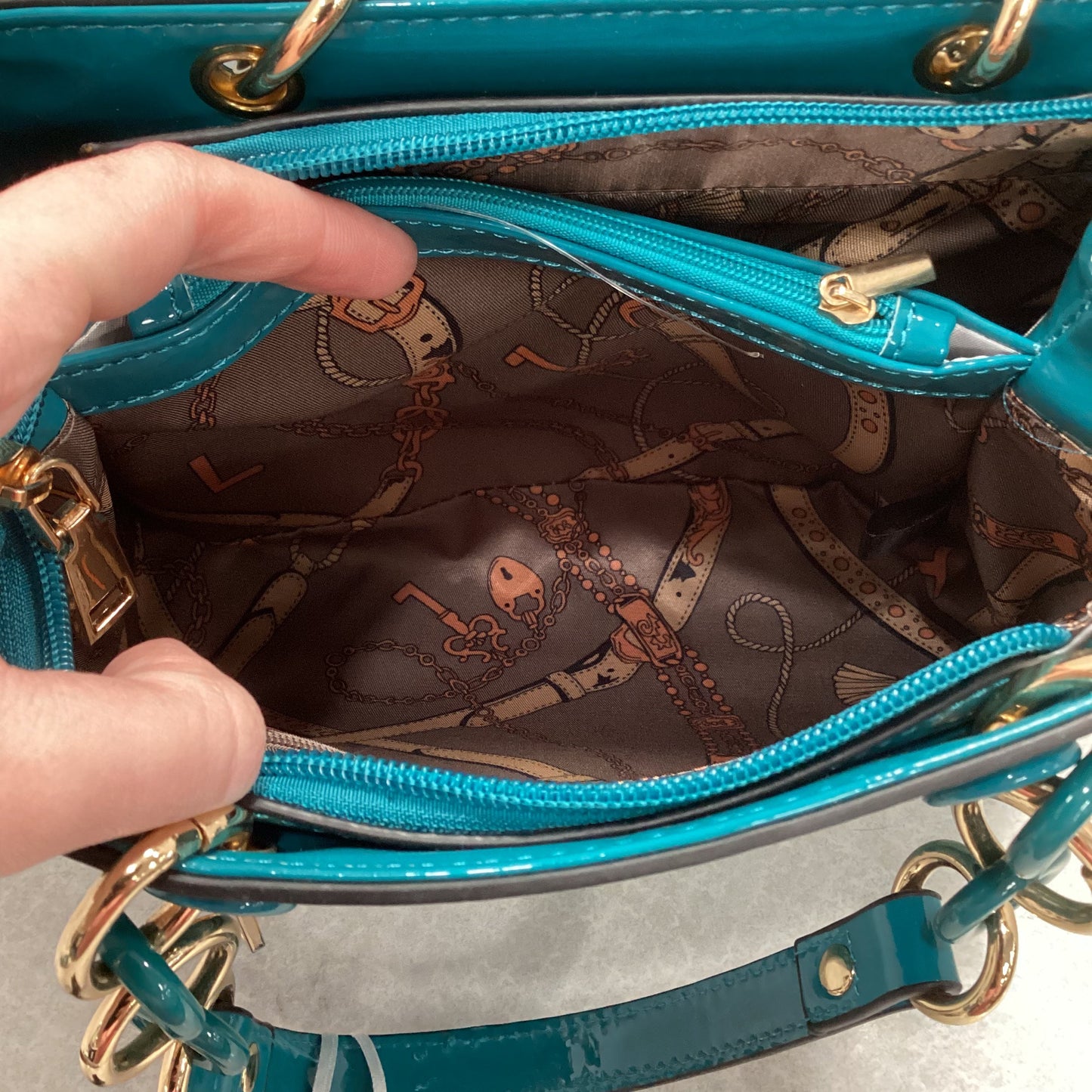 Handbag Leather By Gramercy & Grand, Size: Small