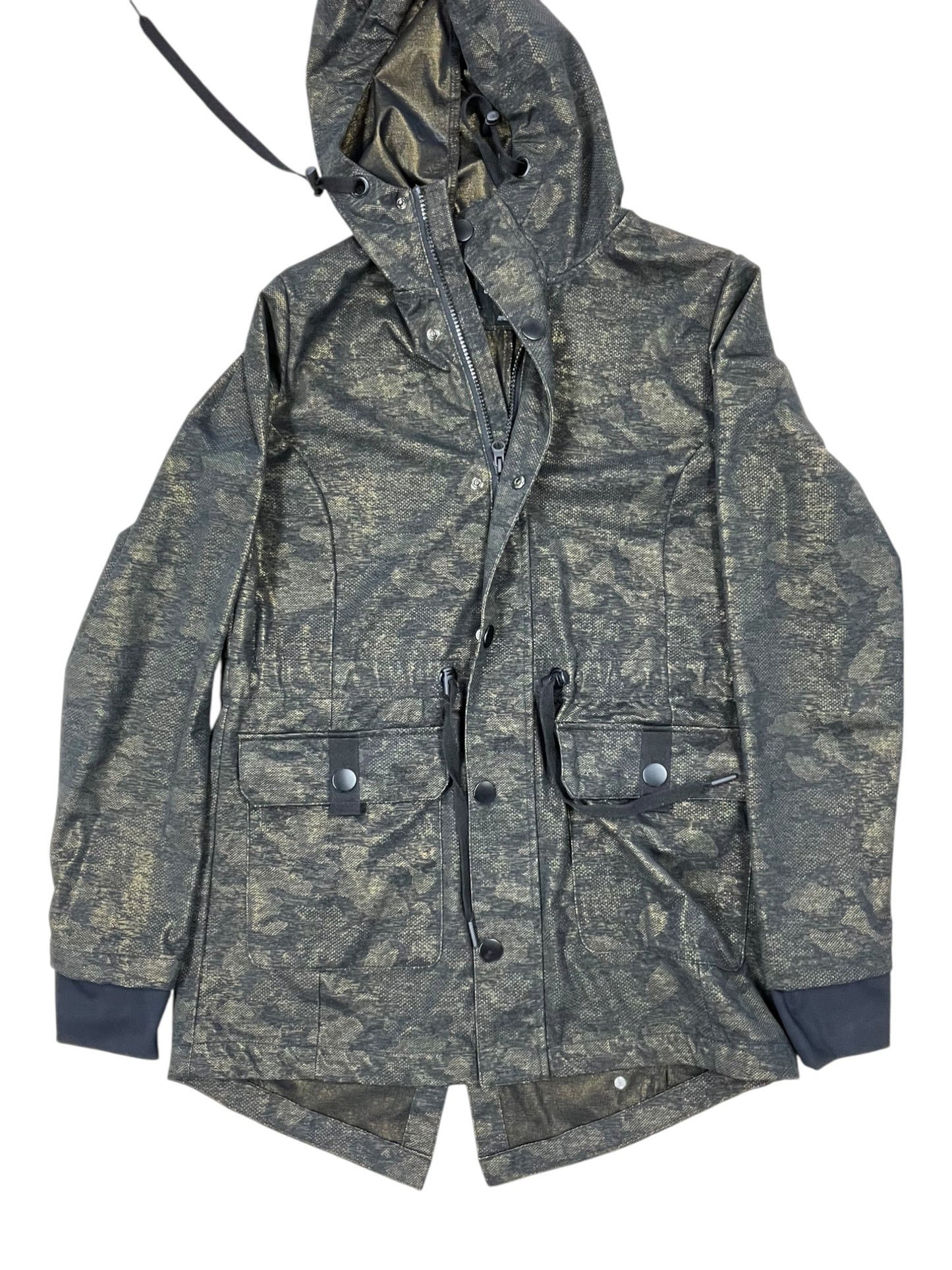 Athletic Jacket By All In Motion In Black & Gold, Size:S