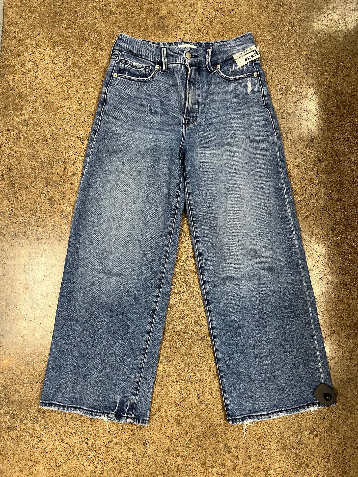 Jeans Wide Leg By Good American In Blue Denim, Size:2