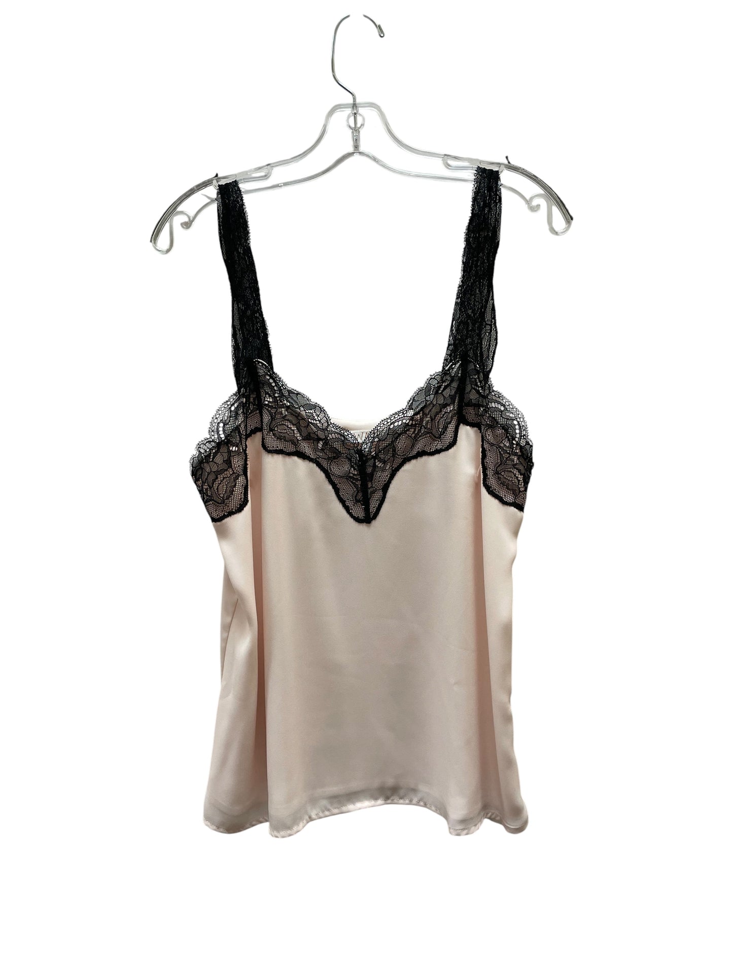 Blouse Sleeveless By Wayf In Black & Pink, Size:S
