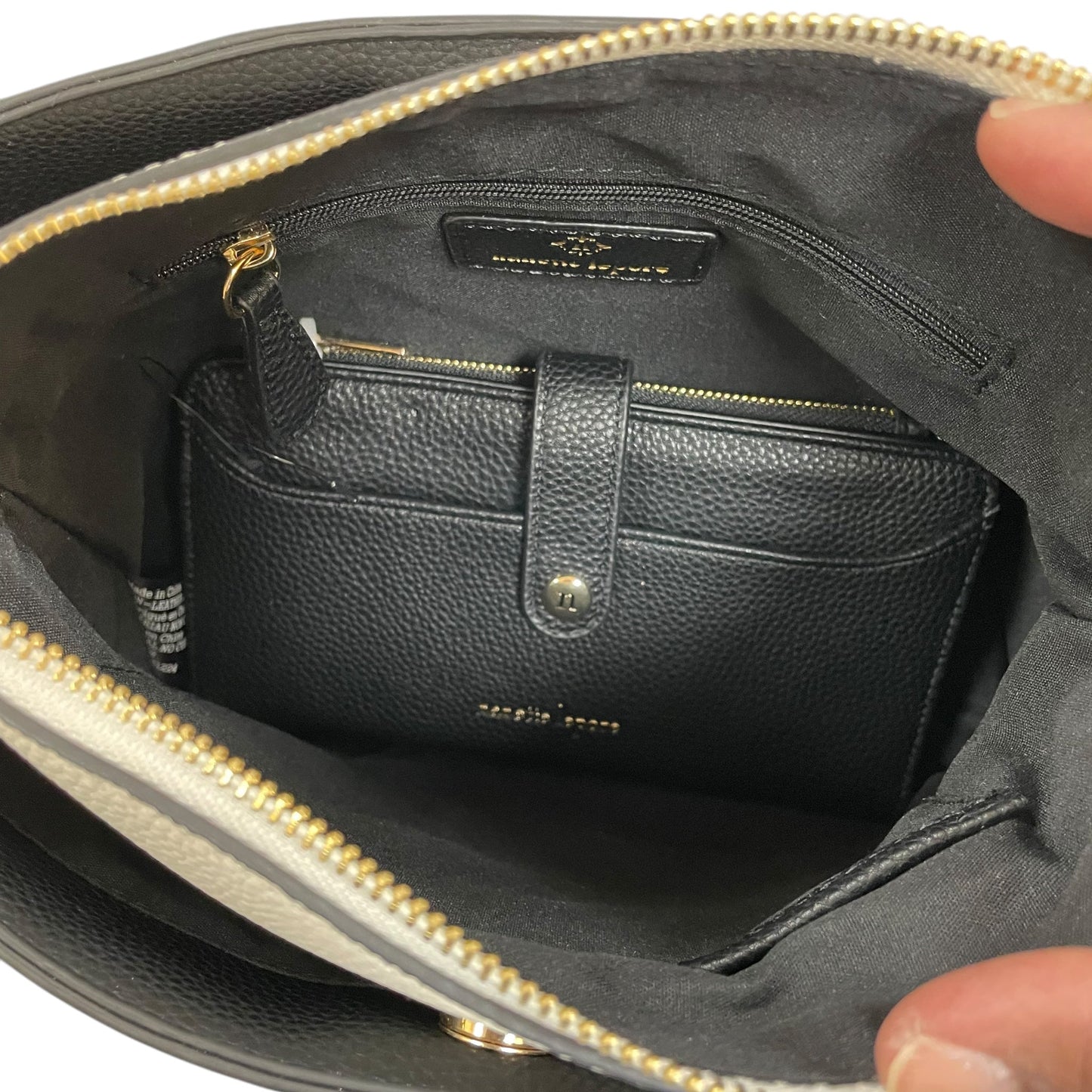 Handbag Leather By Nanette Lepore In Black, Size:Medium