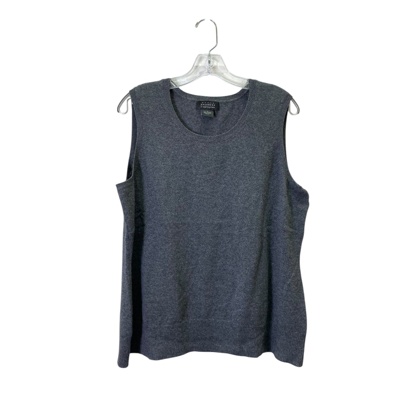 Vest Sweater By Bloomingdales In Grey, Size:1X