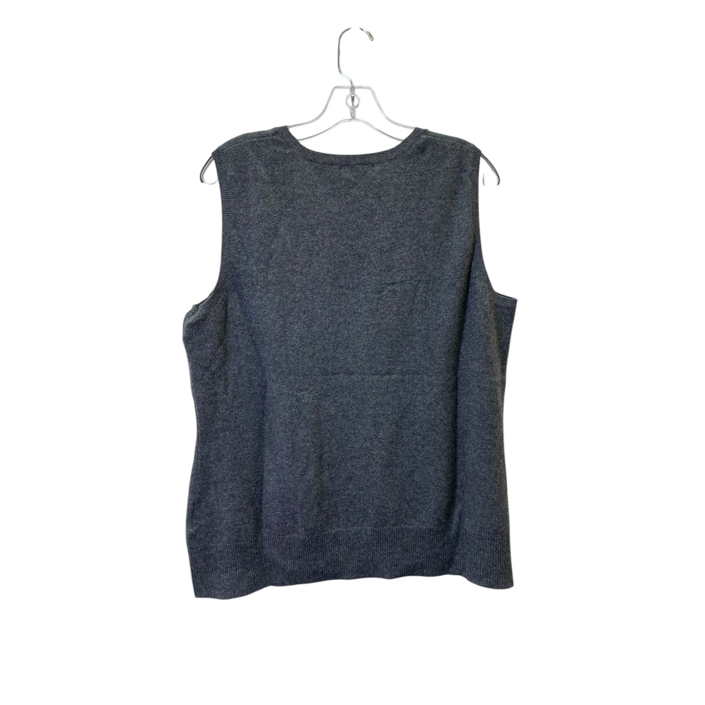 Vest Sweater By Bloomingdales In Grey, Size:1X