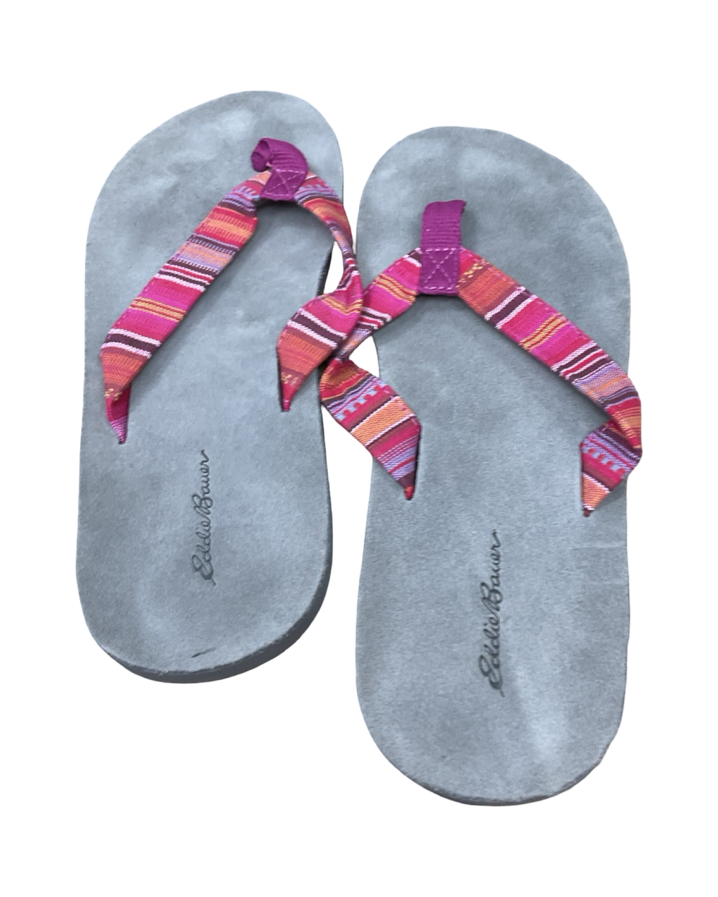 Sandals Flip Flops By Eddie Bauer In Pink, Size:9