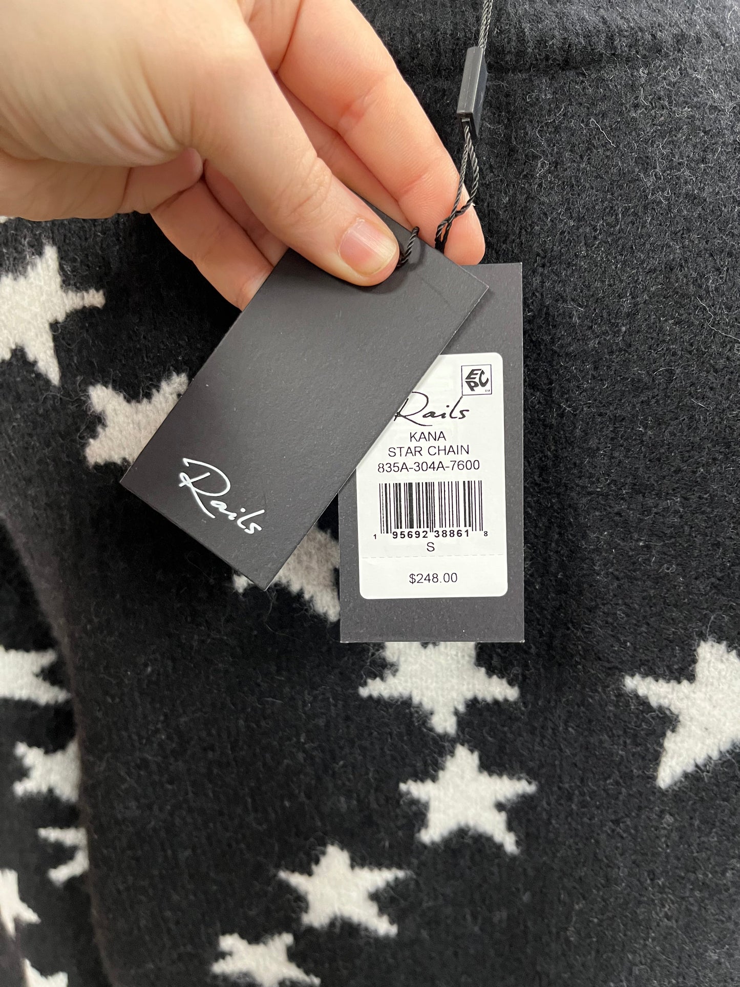 Sweater By Rails In Black & White, Size:S