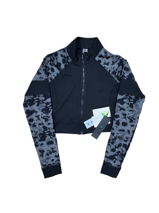 Athletic Jacket By Mono B In Black & Grey, Size:L