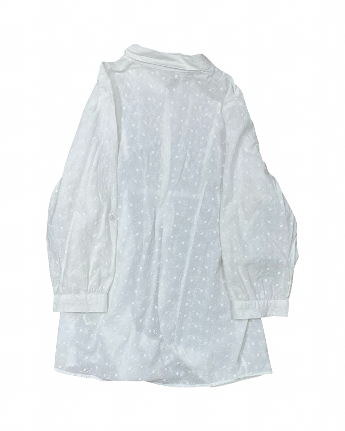 Blouse Ls By Clothes Mentor In White, Size:L