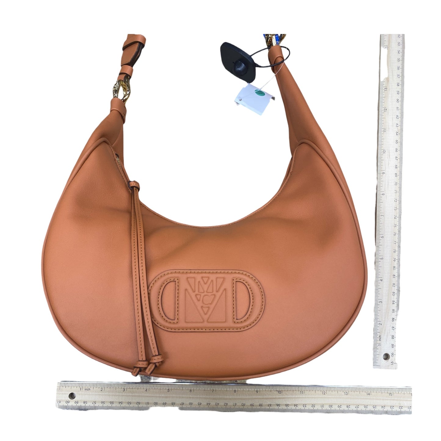 Handbag Luxury Designer By Mcm In Brown, Size:Medium