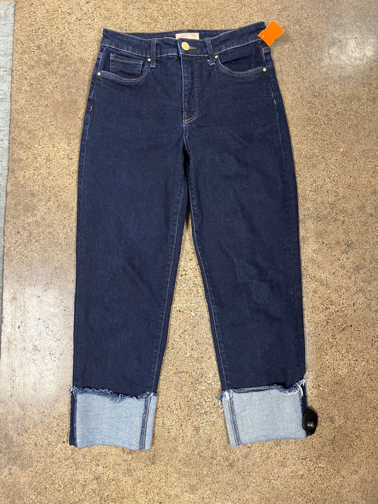 Jeans Straight By Kut In Blue Denim, Size:0