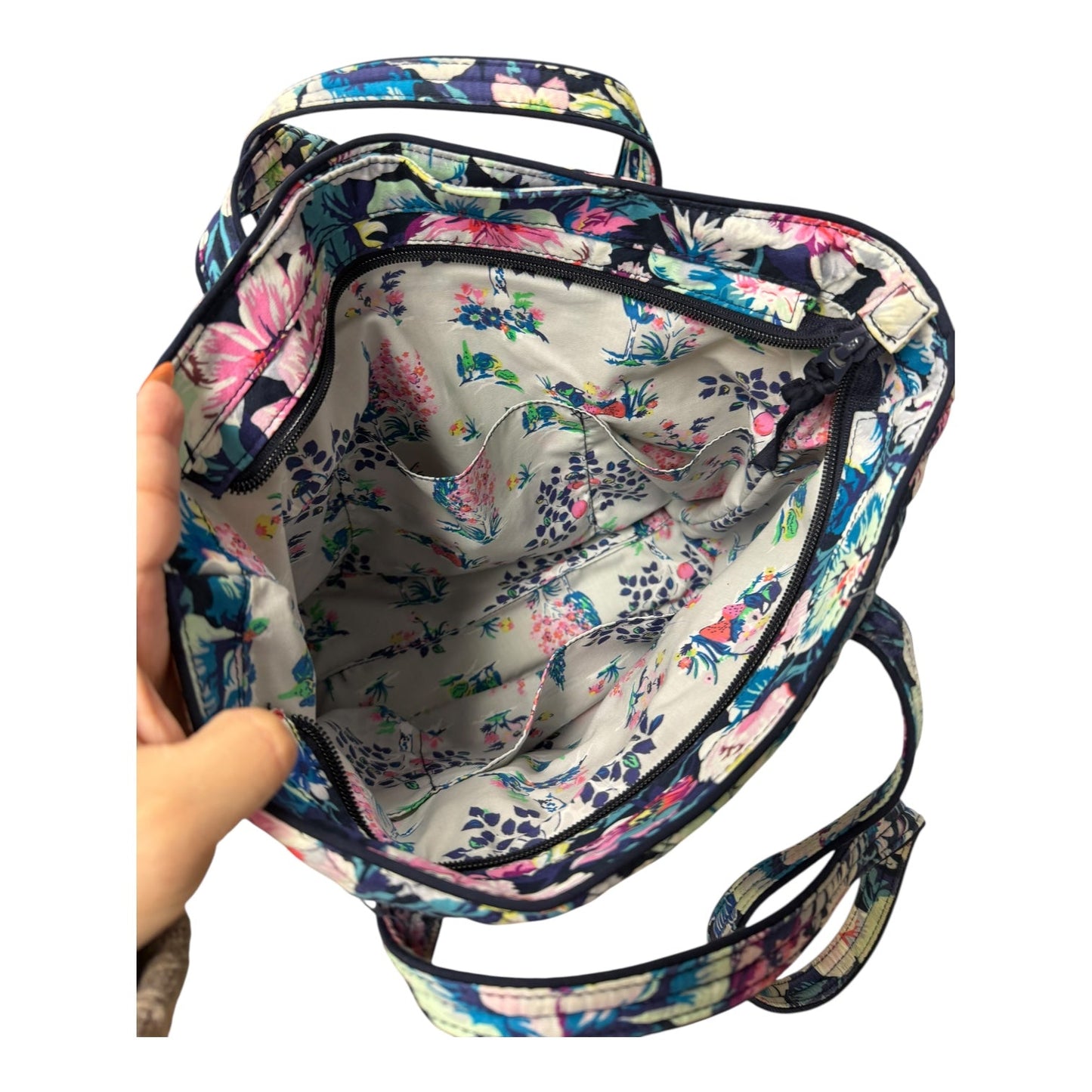 Handbag By Vera Bradley In Blue, Size:Medium