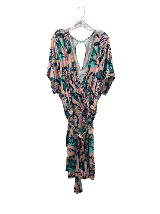 Dress Casual Midi By Torrid In Tropical Print, Size:5.5