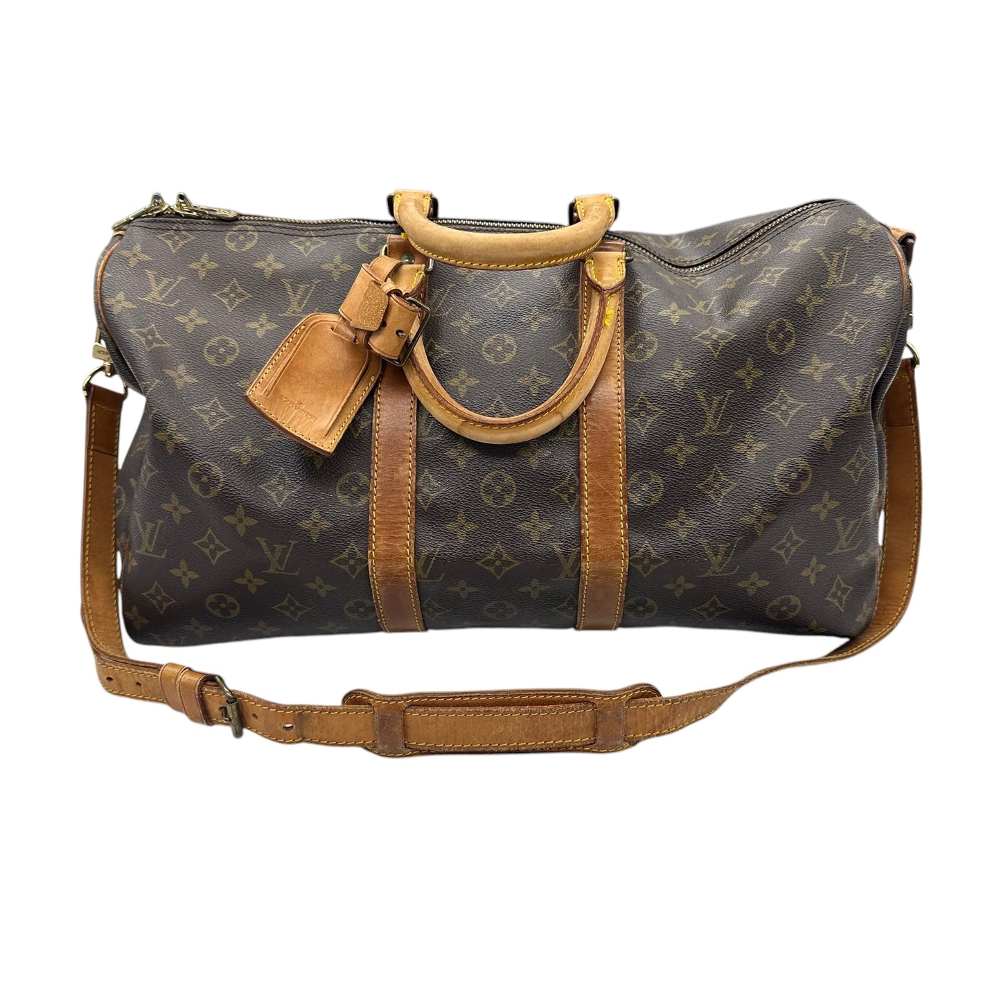 Duffle And Weekender Luxury Designer By Louis Vuitton In Brown, Size:Medium