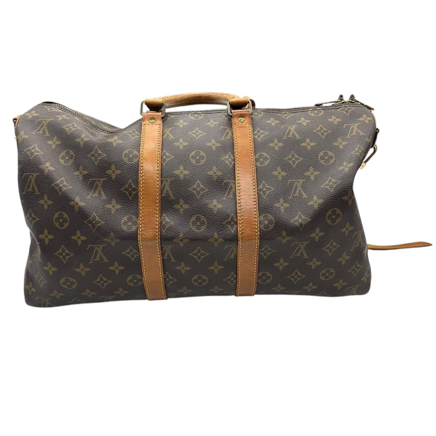 Duffle And Weekender Luxury Designer By Louis Vuitton In Brown, Size:Medium