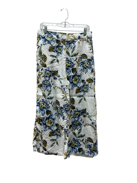 Pants Linen By Joie In Blue & Green, Size:L