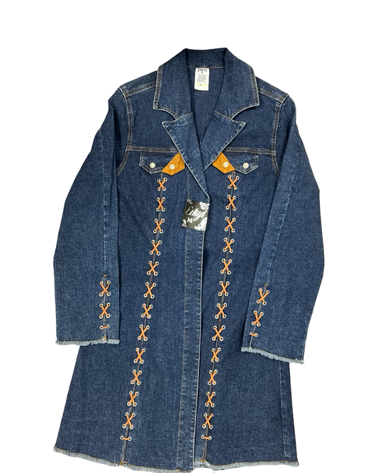 Jacket Denim By Ethyl In Blue Denim, Size:M