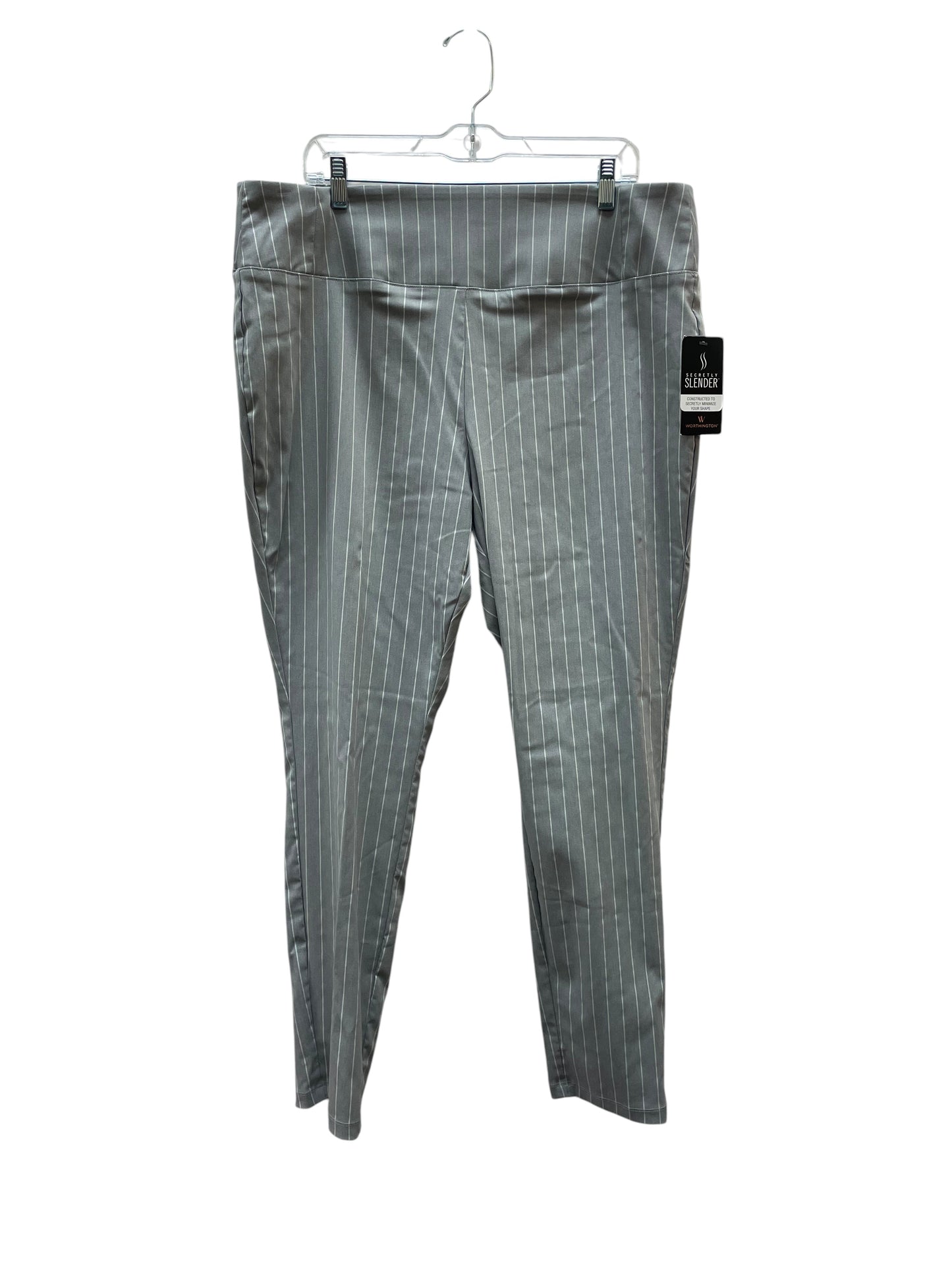 Pants Other By Worthington In Grey & White, Size:18