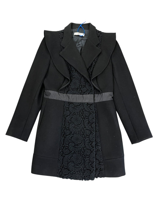 Coat Luxury Designer By Prada In Black, Size:S