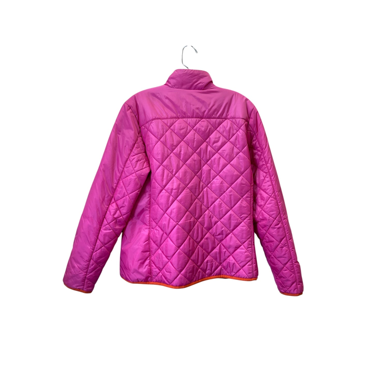 Jacket Puffer & Quilted By Lands End In Pink, Size:M