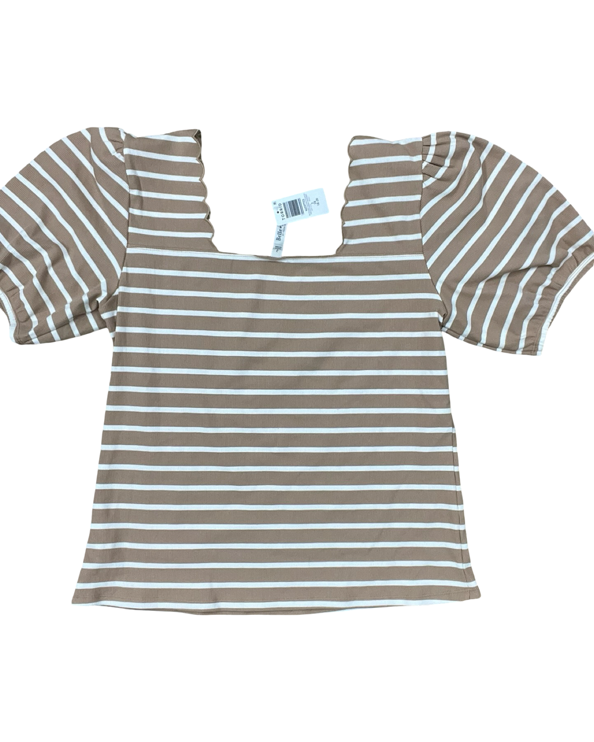 Top Ss By Torrid In Cream & Tan, Size:2X