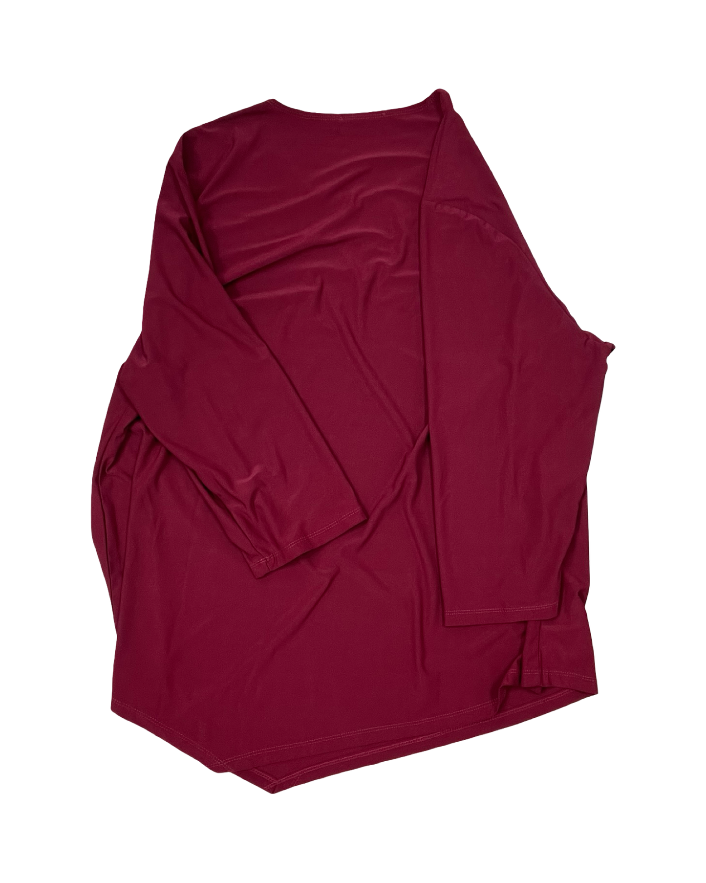 Top Ls By Creation In Maroon, Size:2X