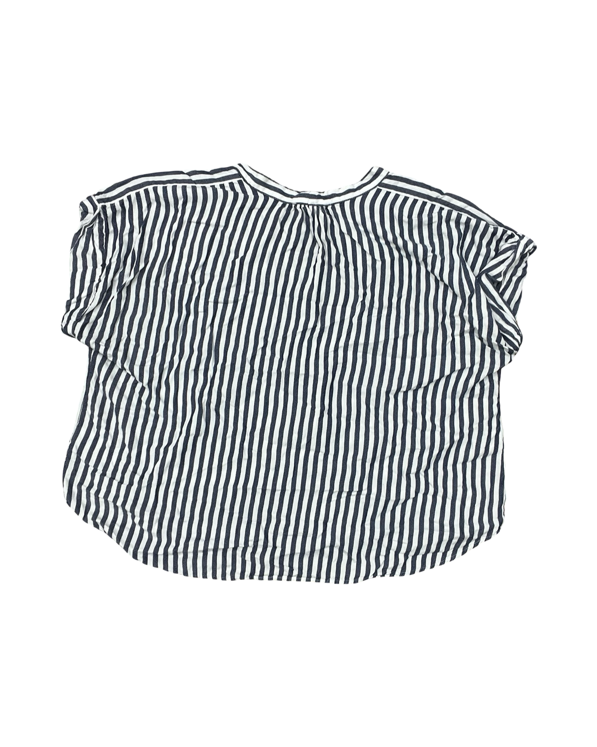 Top Ss By Workshop In Blue & White, Size:3X
