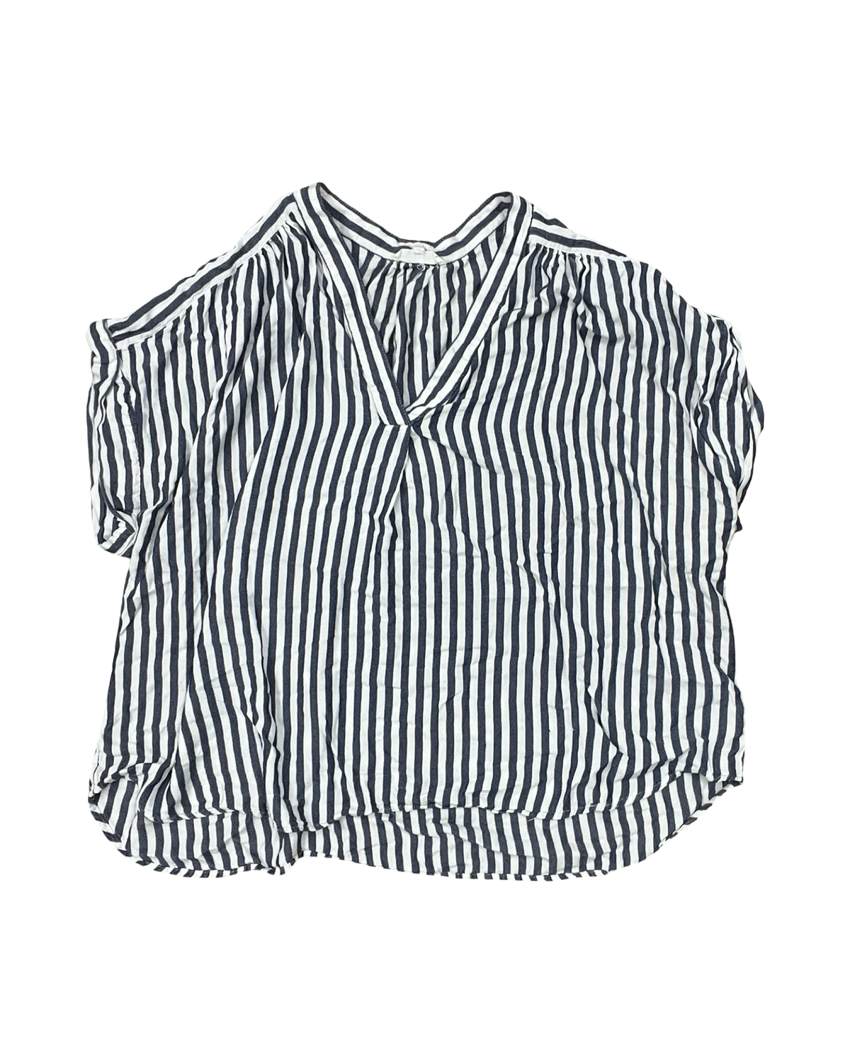 Top Ss By Workshop In Blue & White, Size:3X