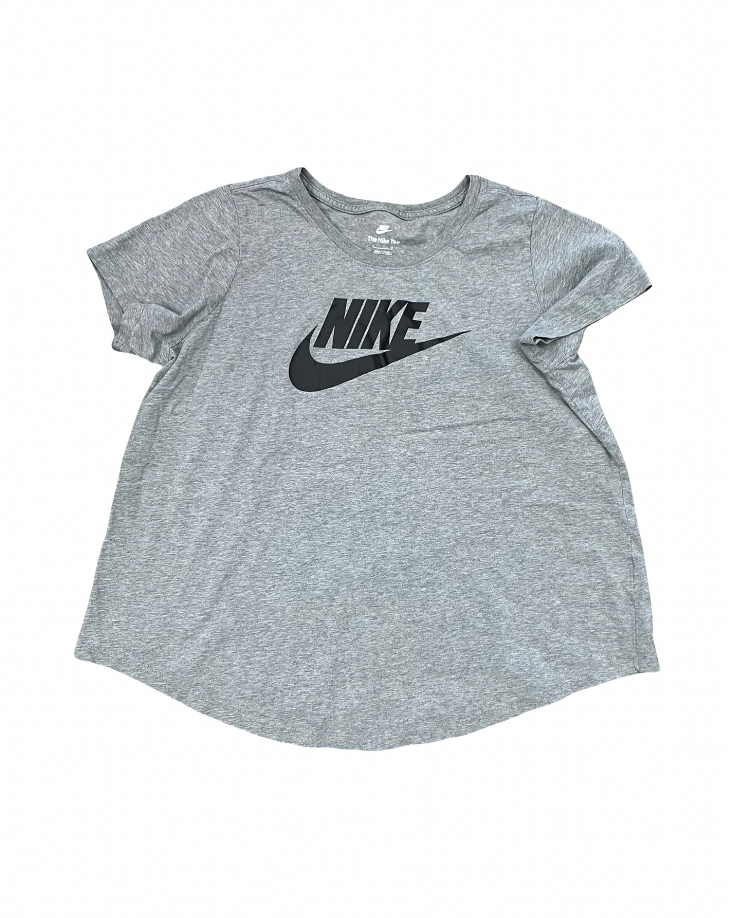 Athletic Top Ss By Nike In Grey, Size:1X