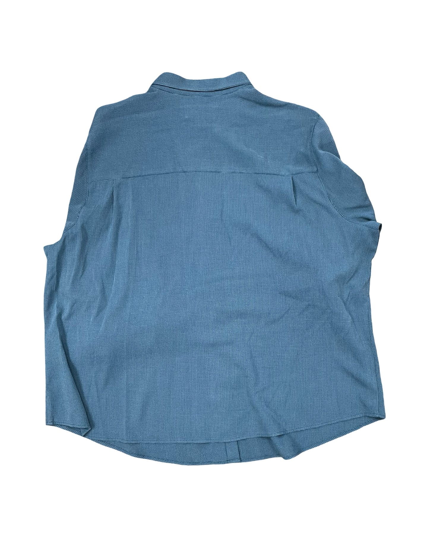 Blouse Ls By Cj Banks In Teal, Size:2X