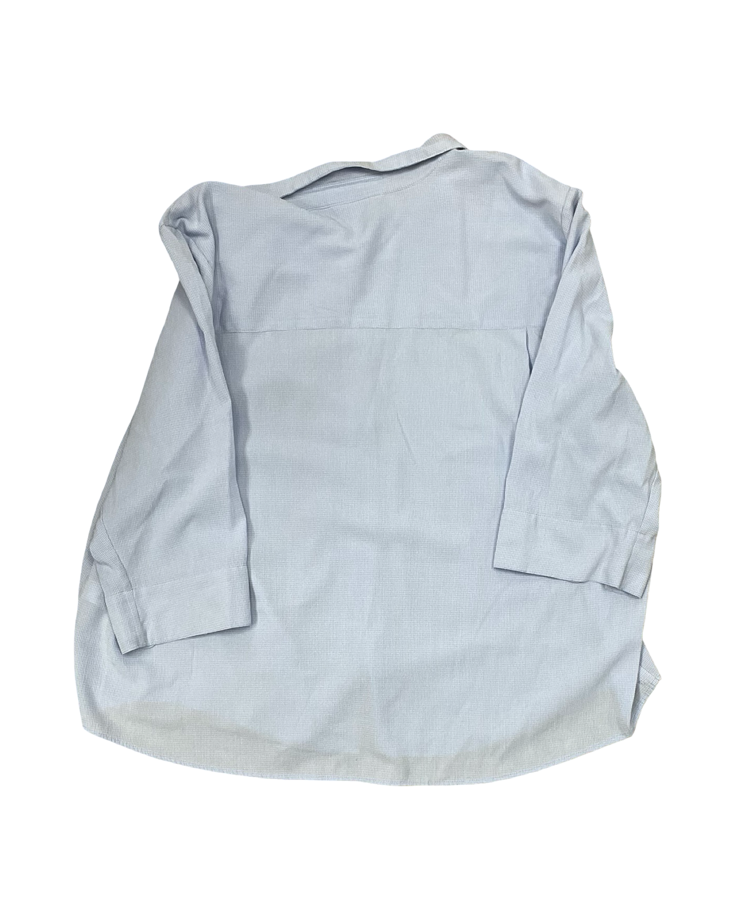 Blouse Ls By Cj Banks In Blue, Size:2X