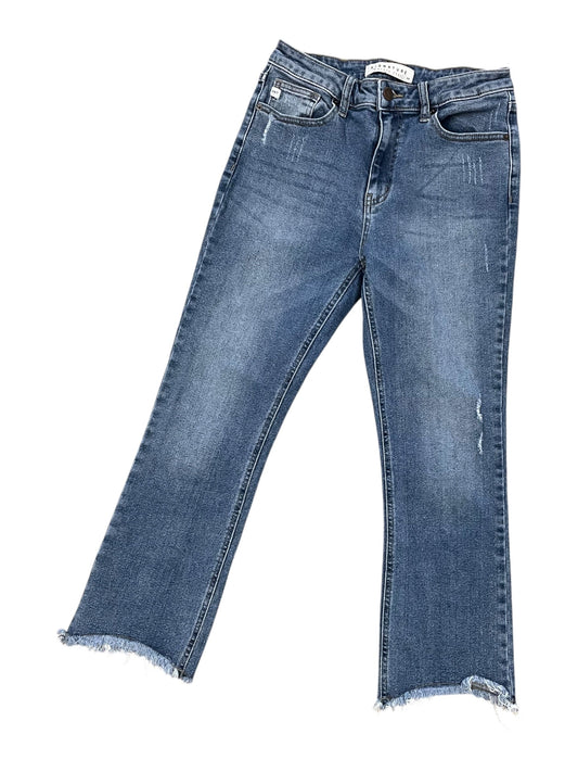 Jeans Cropped By Clothes Mentor In Blue Denim, Size:8