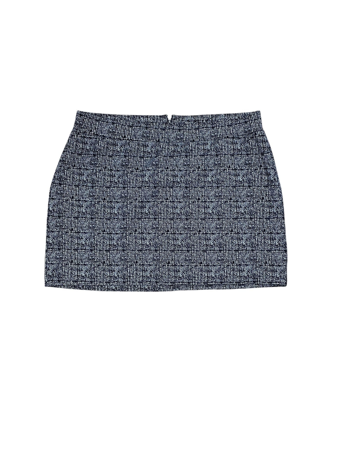 Skirt Mini & Short By Apt 9 In Black & White, Size:L