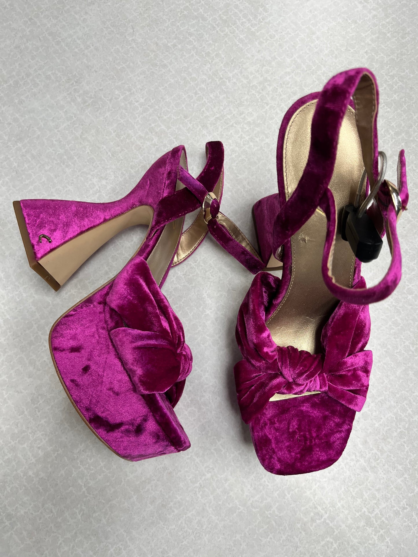 Sandals Heels Block By Circus By Sam Edelman In Pink, Size:8