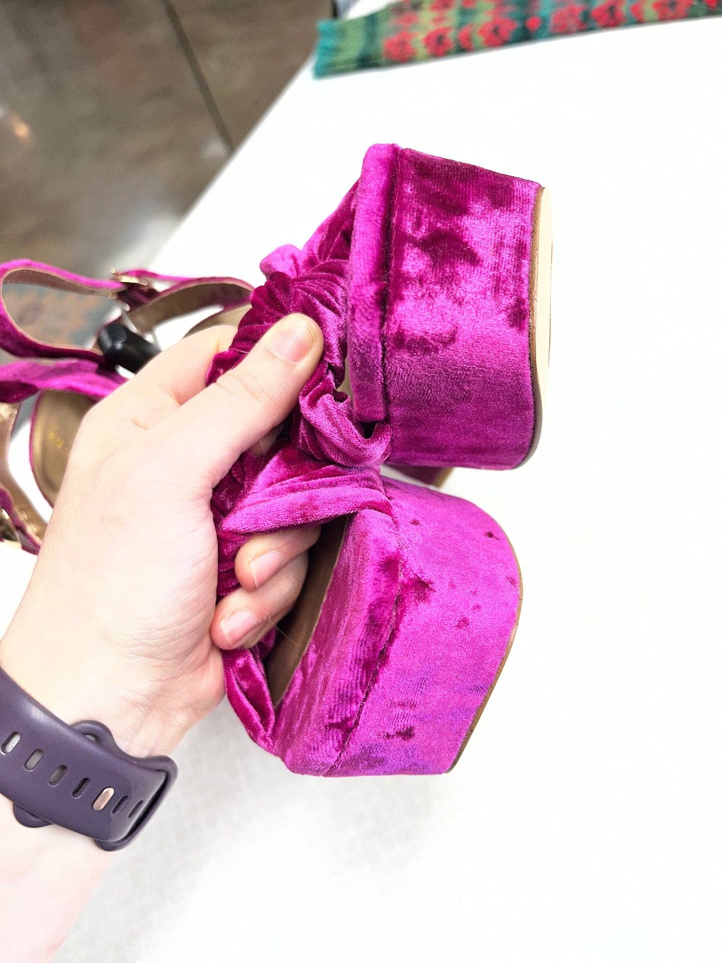 Sandals Heels Block By Circus By Sam Edelman In Pink, Size:8