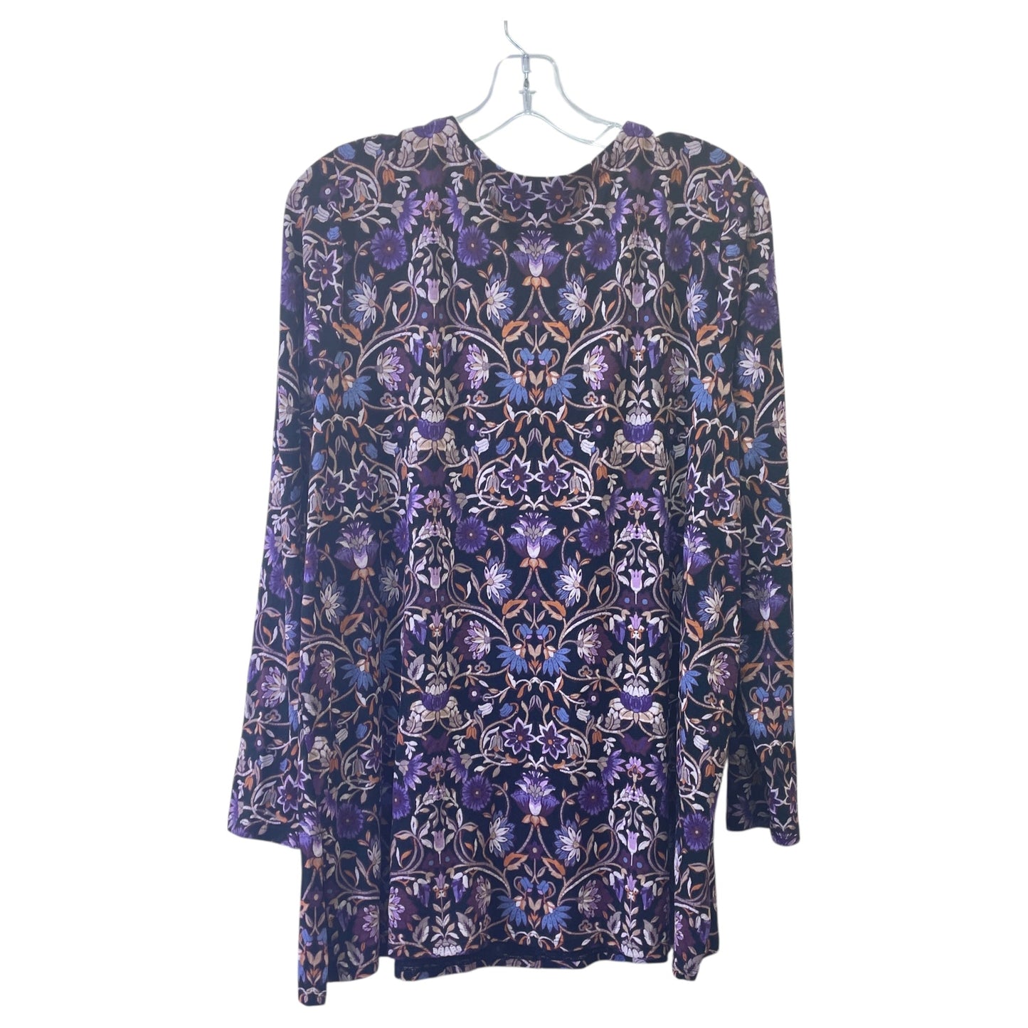Top Ls By J. Jill In Black & Purple, Size:L
