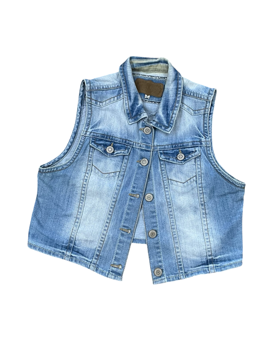 Vest Other By Wallflower In Blue Denim, Size:Xl
