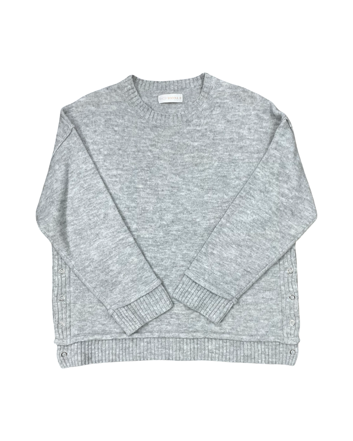 Sweater By Wanna B In Grey, Size:3X