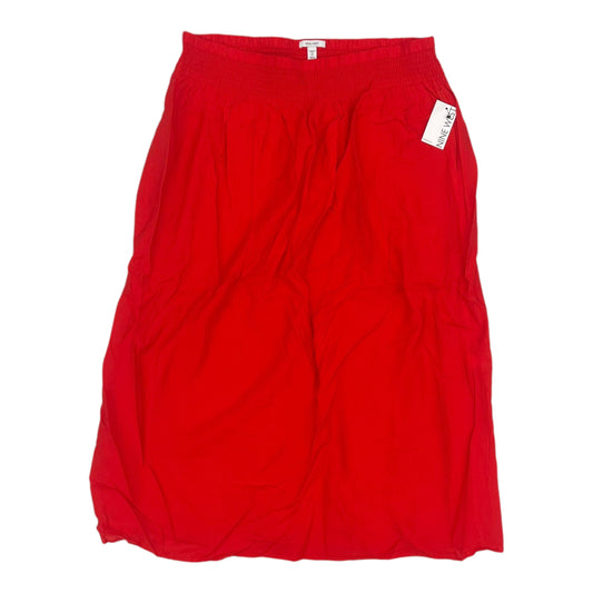 Skirt Maxi By Nine West In Red, Size:1X