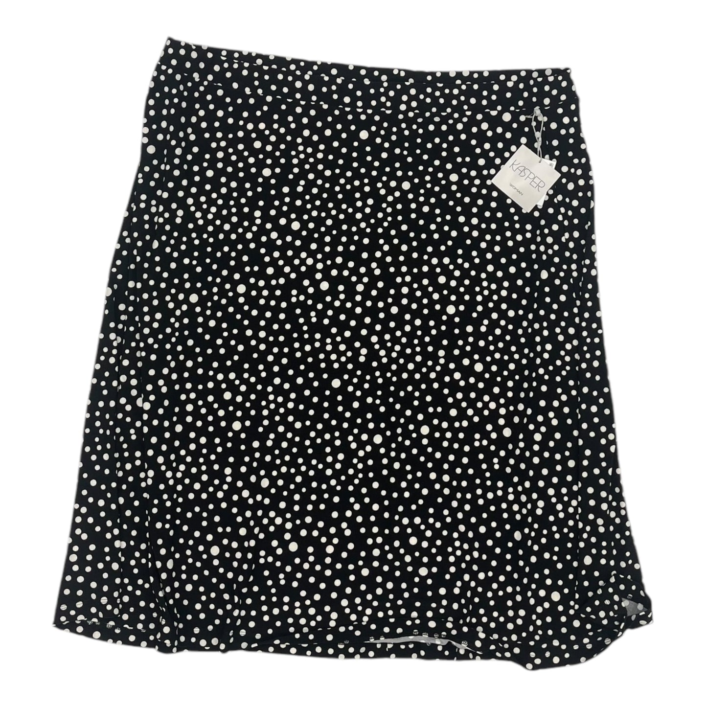 Skirt Midi By Kasper In Black & White, Size:3X